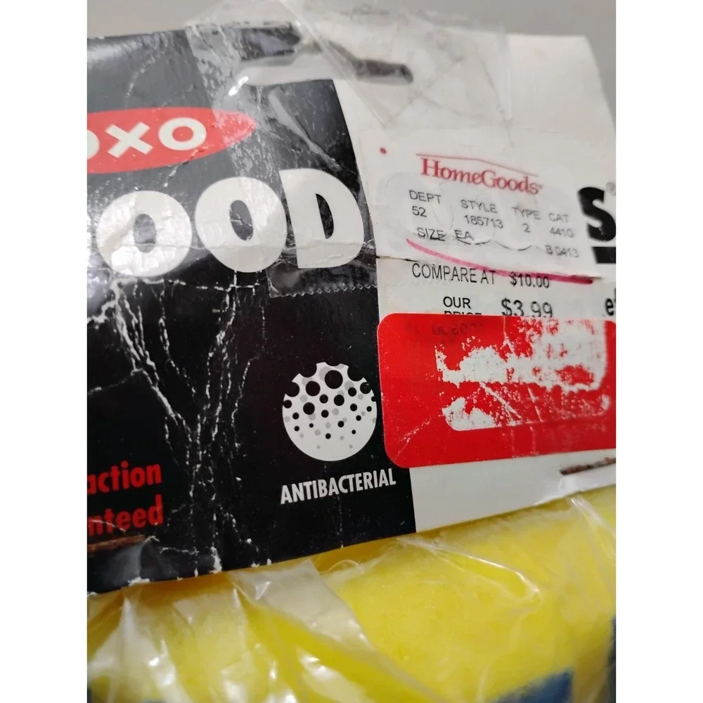 OXO Good Grips Roller Mop Refill 1056527 Blue Yellow Stripe Metal Antibacterial